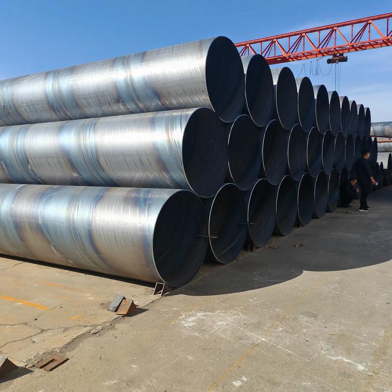 Drainage spiral welded pipe