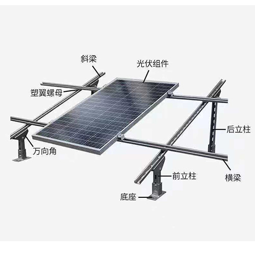 Hot-dip galvanized steel support